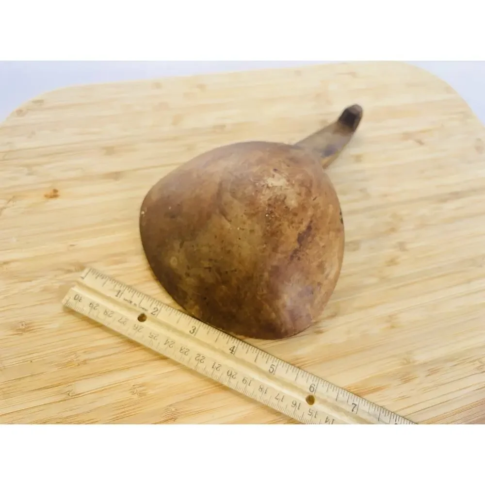 Antique Hand Carved Wood Butter Paddle Dough Scoop Primitive Farmhouse Kitchen